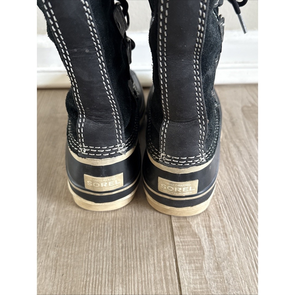 Sorel Joan of Arc Black Waterproof Winter Snow Boots NL2429-010 Womens 6 - Picture 5 of 8